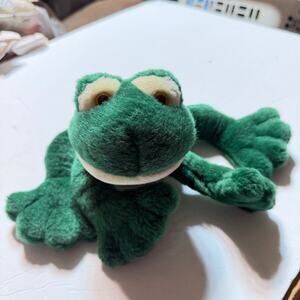 Russ Berrie Fleegle Frog Plush Vintage Green 12 Inch Soft Stuffed Animal